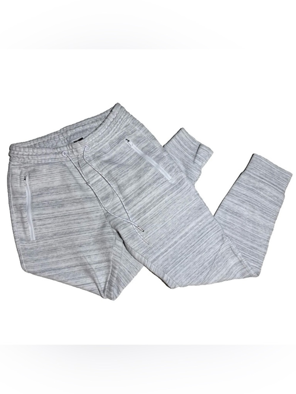 American Eagle Gray Space Dye Joggers XS Tapered Sweatpants